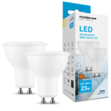 2er-Pack LED Spot - GU10 Sockel - 2,8W entspricht 25W - 6000K Tageslichtweiß 2er-Pack LED Spot - GU10 Sockel - 2,8W entspricht 25W - 6000K Tageslichtweiß