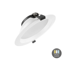 LED Einbauspot dimmbar - Weiss - ORTHO - 15W - Sägegröße Ø170 - White switch LED Einbauspot dimmbar - Weiss - ORTHO - 15W - Sägegröße Ø170 - White switch