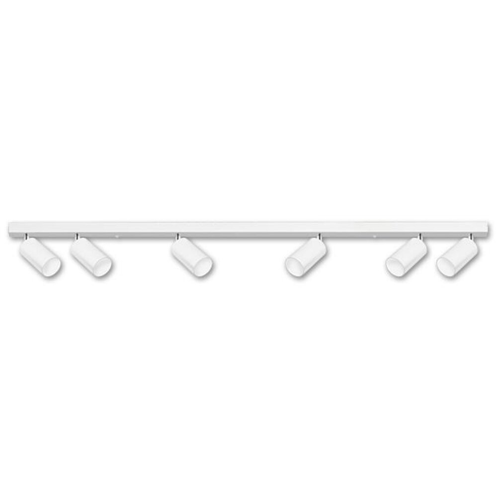 LCB LED-Beleuchtung Innovatives Design, hochwertige Technik & schnelle Lieferung! LED Deckenspot Weiß - 6 verstellbare GU10 Fassungen für LED Spots - exkl. LED Spot