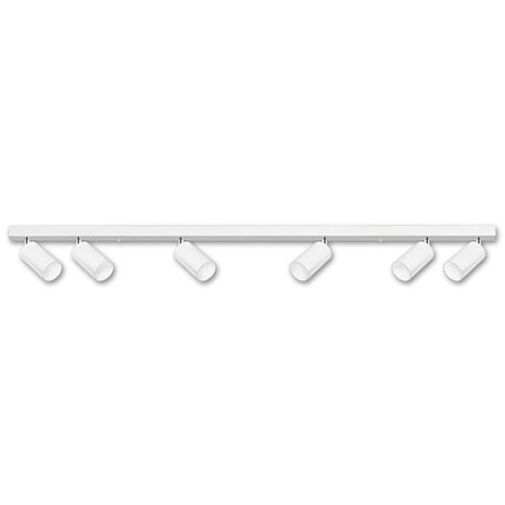 LCB LED-Beleuchtung Innovatives Design, hochwertige Technik & schnelle Lieferung! LED Deckenspot Weiß - 6 verstellbare GU10 Fassungen für LED Spots - exkl. LED Spot