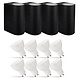 LCB LED-Beleuchtung Innovatives Design, hochwertige Technik & schnelle Lieferung! 4er Set LED Wandlampe Außenbereich - 8x 2,8W - 2700K - Schwarz
