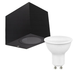 LCB LED-Beleuchtung Innovatives Design, hochwertige Technik & schnelle Lieferung! LED Wandlampe Außenbereich - 4W - 3000K - Schwarz