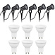 LCB LED-Beleuchtung Innovatives Design, hochwertige Technik & schnelle Lieferung! 6er Set LED Gartenspot Sting 28cm Kabel - 6x 4W - 3000K - IP54 - Schwarz LCB LED-Beleuchtung Innovatives Design, hochwertige Technik & schnelle Lieferung! 6er Set LED Gartenspot Sting 28cm Kabel - 6x 4W - 3000K - IP54 - Schwarz