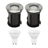 LCB LED-Beleuchtung Innovatives Design, hochwertige Technik & schnelle Lieferung! 2er Set LED Bodenspot Außenbereich - 2x 4W - 3000K - IP67