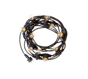 LCB LED-Beleuchtung Innovatives Design, hochwertige Technik & schnelle Lieferung! LED Lichterkette 20m (2x10m) - Inkl. 20x LED Lampe G45 - 1W - 3000K