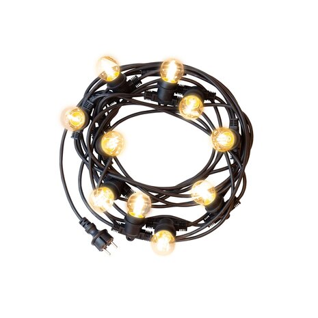 LCB LED-Beleuchtung Innovatives Design, hochwertige Technik & schnelle Lieferung! LED Lichterkette 20m (2x10m) - Inkl. 20x LED Lampe G45 - 1W - 3000K