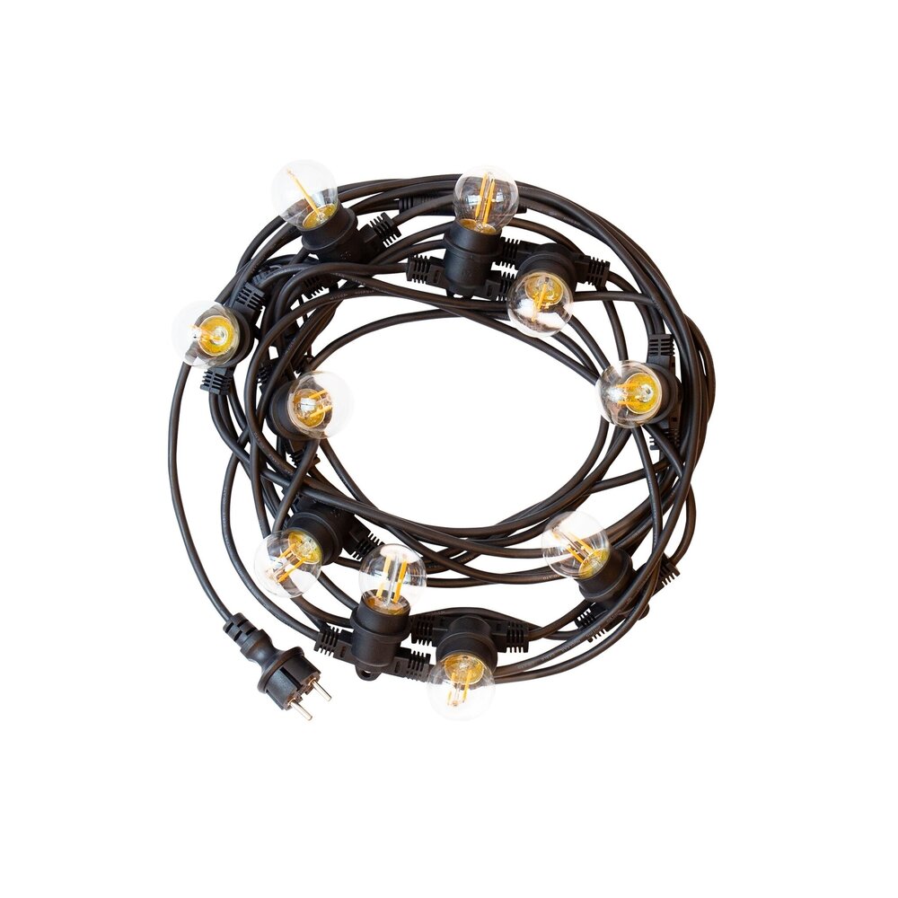 LCB LED Lichterkette 30m (3x10m) - Inkl. 30x LED Lampe G45 - 1W - 3000K LCB LED Lichterkette 30m (3x10m) - Inkl. 30x LED Lampe G45 - 1W - 3000K