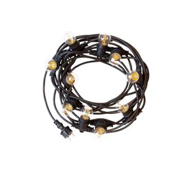 LCB LED-Beleuchtung Innovatives Design, hochwertige Technik & schnelle Lieferung! LED Lichterkette 40m (4x10m) - Inkl. 40x LED Lampe G45 - 1W - 3000K