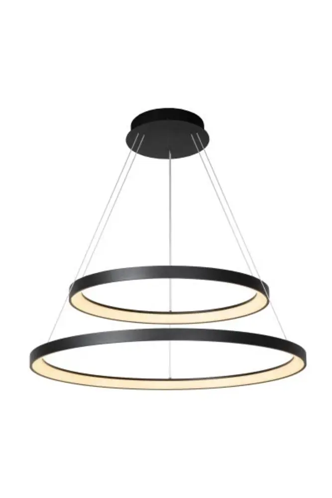 Lucide LED-Beleuchtung VIDAL - Pendelleuchten - Ø 78 cm - LED Dim. - 1x92W 2700K - Schwarz Lucide LED-Beleuchtung VIDAL - Pendelleuchten - Ø 78 cm - LED Dim. - 1x92W 2700K - Schwarz