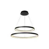 Lucide LED-Beleuchtung  VIDAL - Pendelleuchten - Ø 78 cm - LED Dim. - 1x92W 2700K - Schwarz