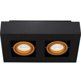 LCB LED Deckenspot Schwarz Gold - 2x GU10 Fassung LCB LED Deckenspot Schwarz Gold - 2x GU10 Fassung