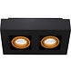 LED Deckenspot Schwarz Gold - 2x GU10 Fassung LED Deckenspot Schwarz Gold - 2x GU10 Fassung