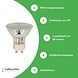 Led line: Erstklassiges Lichtdesign LED GU10 Spot - 1W entspricht 10W - 2700K Warmweiß -  Glas