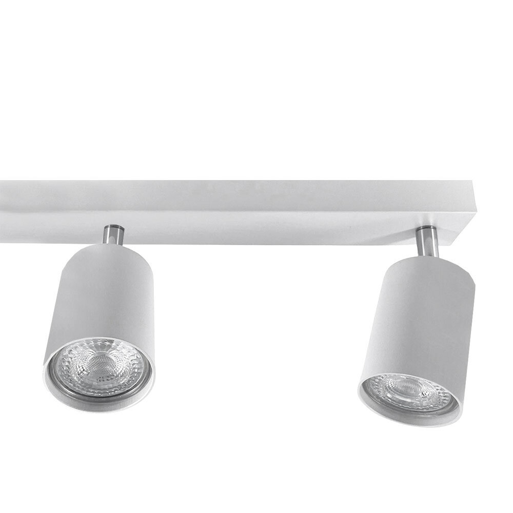 LCB LED-Beleuchtung Innovatives Design, hochwertige Technik & schnelle Lieferung! LED Deckenspot Weiß - 6 verstellbare GU10 Fassungen für LED Spots - exkl. LED Spot