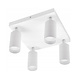 LCB LED-Beleuchtung Innovatives Design, hochwertige Technik & schnelle Lieferung! LED Deckenspot Weiß - 4 verstellbare GU10 Fassungen für LED Spots - exkl. LED Spot