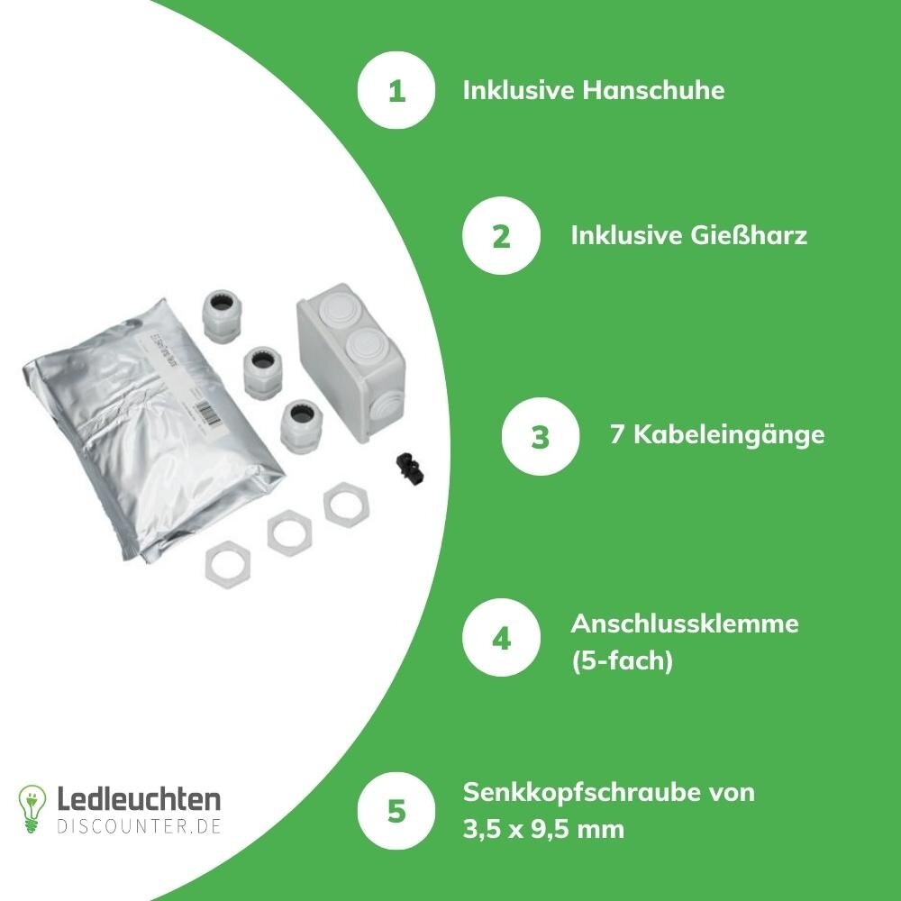 BBC Cellpack – Profi-Lösungen für Elektroinstallation und Kabelmanagement Gießharz Verbindungsmuffe IP68 | Komplettset inkl. Dosenmuffe / Abzweigdose und Gießharz - GTC 10 für Kunststoffkabel und Leitungen BBC Cellpack – Profi-Lösungen für Elektroinstallation und Kabelmanagement Gießharz Verbindungsmuffe IP68 | Komplettset inkl. Dosenmuffe / Abzweigdose und Gießharz - GTC 10 für Kunststoffkabel und Leitungen