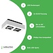 LED Deckenspot Weiß Schwarz- 2x GU10 Fassung LED Deckenspot Weiß Schwarz- 2x GU10 Fassung