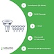 LCB LED-Beleuchtung Innovatives Design, hochwertige Technik & schnelle Lieferung! 10er Pack - GU10 LED Spots - 1W entspricht 10W - 2700K Warmweiß - 36° Abstrahlwinkel
