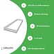 Aufbaurahmen 120x60cm - Weiß - für LED Panels - inkl. Befestigungsmaterialien Aufbaurahmen 120x60cm - Weiß - für LED Panels - inkl. Befestigungsmaterialien