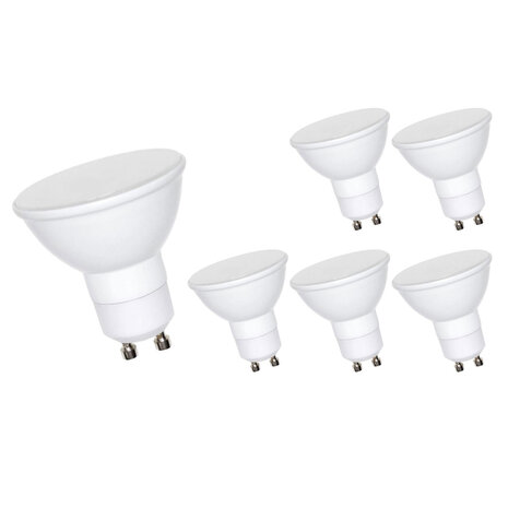 Modee 6er Pack - LED GU10 Strahler 6W 2700K Warmweiß entspricht 45W