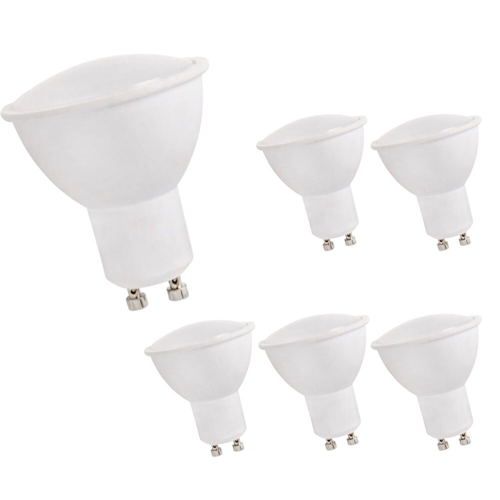 Spectrum 6er Pack - LED GU10 Spot - 1.5W  - 3000K - Kunststoffgehäuse - entspricht 22W Spectrum 6er Pack - LED GU10 Spot - 1.5W  - 3000K - Kunststoffgehäuse - entspricht 22W