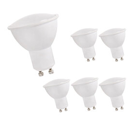 Spectrum 6er Pack - LED GU10 Spot - 1.5W  - 3000K - Kunststoffgehäuse - entspricht 22W Spectrum 6er Pack - LED GU10 Spot - 1.5W  - 3000K - Kunststoffgehäuse - entspricht 22W