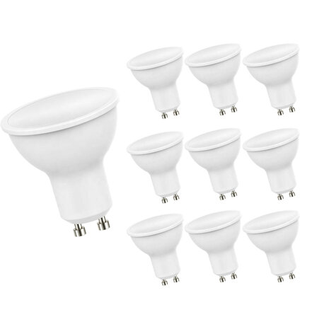 Spectrum 10er Pack - LED GU10 Strahler 4W 3000K Warmweiß entspricht 40W Spectrum 10er Pack - LED GU10 Strahler 4W 3000K Warmweiß entspricht 40W