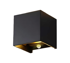 LCB LED-Beleuchtung Innovatives Design, hochwertige Technik & schnelle Lieferung! LED Wandlampe mit Bewegungs- und Dämmerungssensor - 2x3W dimmbar - 2700K