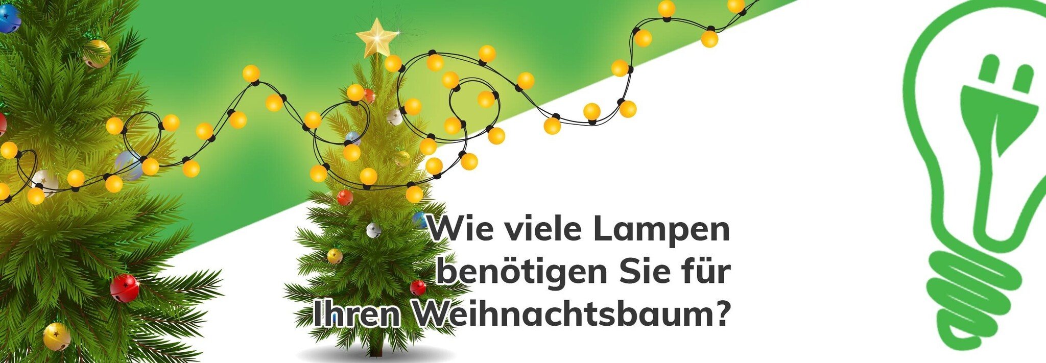 Wie viele Lampen benötigen Sie für Ihren Weihnachtsbaum