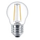 Philips | Offizieller Philips-Vertriebspartner Corepro LED Lustre E27 Kugel Fadenlampe Klar 2W 250lm - 827 Extra Warmweiß | Ersatz für 25W