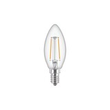 Philips | Offizieller Philips-Vertriebspartner Corepro LED Kerze E14 Fadenlampe Klar 2W 250lm – 827 – Extra Warmweiß | Ersatz für 25W