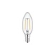Philips | Offizieller Philips-Vertriebspartner Corepro LED Kerze E14 Fadenlampe Klar 2W 250lm – 827 – Extra Warmweiß | Ersatz für 25W