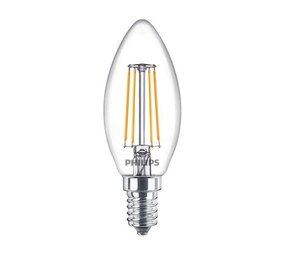Philips LED Fadenlampe - Klar Glas - ST64 Kerzenform- E14 Fassung - 4.3W 470Lm - 2700K 827 Extra Warmweiß | CRI 80 Beste Farbwiedergabe - Ersetzt 40W Philips LED Fadenlampe - Klar Glas - ST64 Kerzenform- E14 Fassung - 4.3W 470Lm - 2700K 827 Extra Warmweiß | CRI 80 Beste Farbwiedergabe - Ersetzt 40W