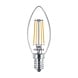 Philips | Offizieller Philips-Vertriebspartner LED Fadenlampe - Klar Glas - ST64 Kerzenform- E14 Fassung - 4.3W 470Lm - 2700K 827 Extra Warmweiß | CRI 95 Beste Farbwiedergabe - Ersetzt 40W
