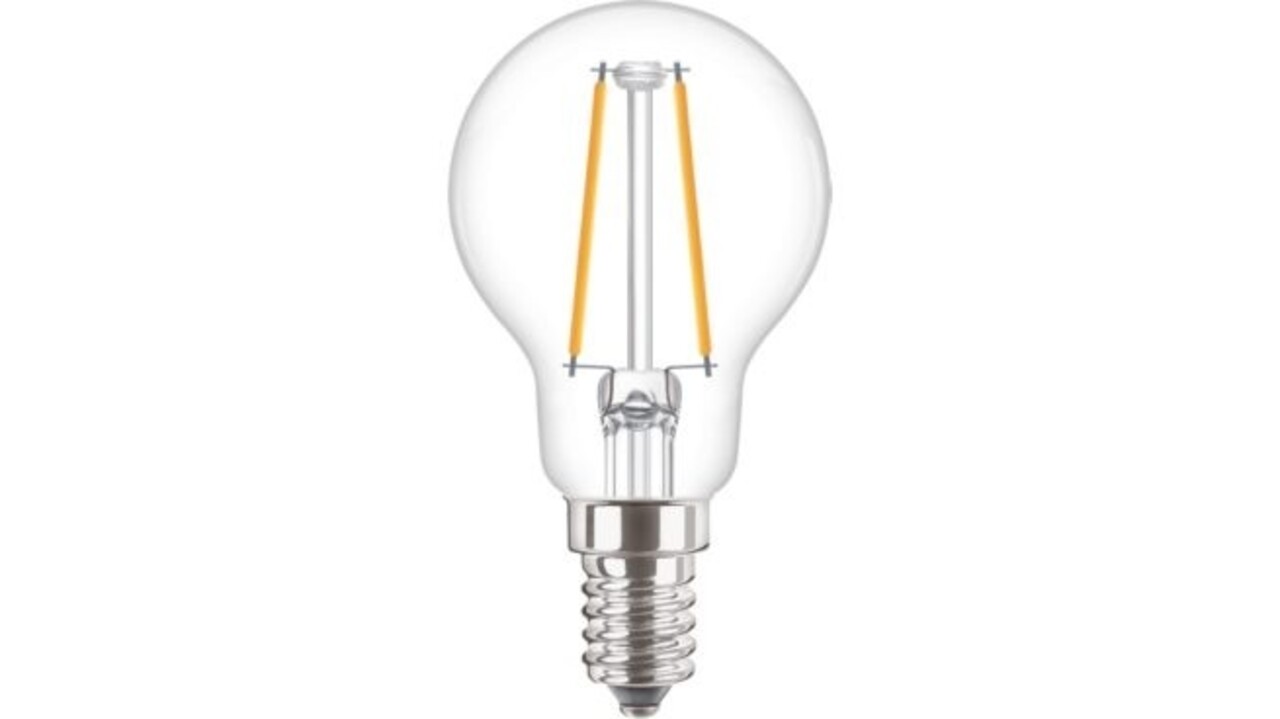 Philips | Offizieller Philips-Vertriebspartner Philips Corepro LED Lampe E14 Kugel Fadenlampe Neutralweiß 2W 250 Lm - 827 Extra Warmweiß | entspricht 25W