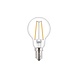 Philips | Offizieller Philips-Vertriebspartner Philips Corepro LED Lampe E14 Kugel Fadenlampe Neutralweiß 2W 250 Lm - 827 Extra Warmweiß | entspricht 25W
