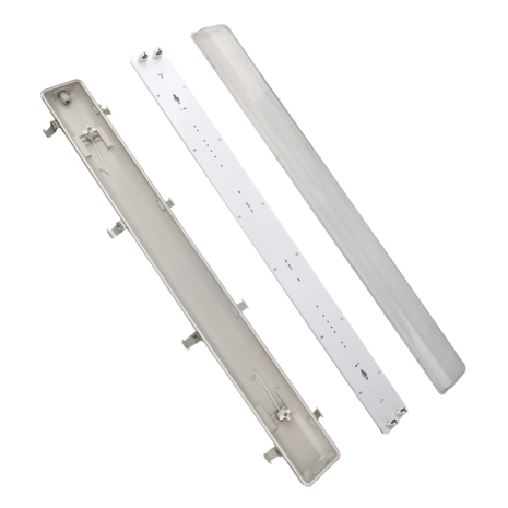 Spectrum LED Feuchtraumleuchte 120cm IP65 – 2× T8 G13 – durchverdrahtbar Spectrum LED Feuchtraumleuchte 120cm IP65 – 2× T8 G13 – durchverdrahtbar