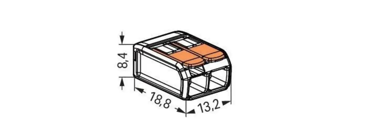 WAGO – Innovative Verbindungstechnik und Automatisierung Verbindungsklemme flexibel 2-Leiter-Klemme mit Betätigungshebel - 0.14-4 mm² | 100 Stück - 221-412 WAGO – Innovative Verbindungstechnik und Automatisierung Verbindungsklemme flexibel 2-Leiter-Klemme mit Betätigungshebel - 0.14-4 mm² | 100 Stück - 221-412