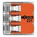 WAGO WAGO Verbindungsklemme 3-polig 0.14-4 mm² - 50 Stück WAGO WAGO Verbindungsklemme 3-polig 0.14-4 mm² - 50 Stück