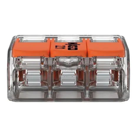 WAGO WAGO Verbindungsklemme 3-polig 0.14-4 mm² - 50 Stück WAGO WAGO Verbindungsklemme 3-polig 0.14-4 mm² - 50 Stück