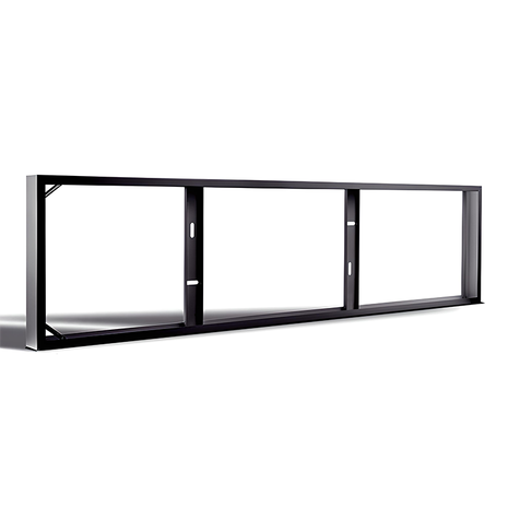 LCB LED-Beleuchtung Innovatives Design, hochwertige Technik & schnelle Lieferung! LED Panelen Deckenrahmen - 120x30cm - Schwarz - Geeignet für backlit - und Seitenbeleuchtungs panelen