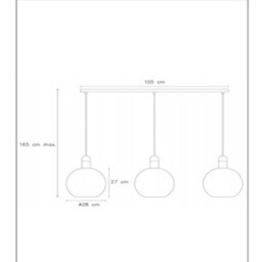 Lucide JULIUS - Pendelleuchte Schwarz/ Gold - 3xE27 - Rauchglas Lucide JULIUS - Pendelleuchte Schwarz/ Gold - 3xE27 - Rauchglas