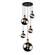 Lucide LED-Beleuchtung  JULIUS - Pendelleuchte - Ø 66 cm - 5xE27 - Rauchglas