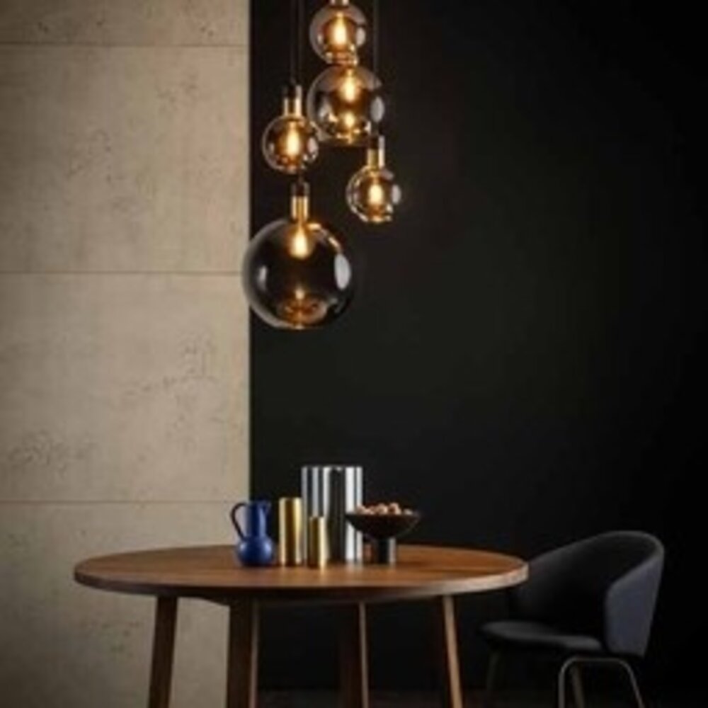 Lucide JULIUS - Pendelleuchte - Ø 66 cm - 5xE27 - Rauchglas