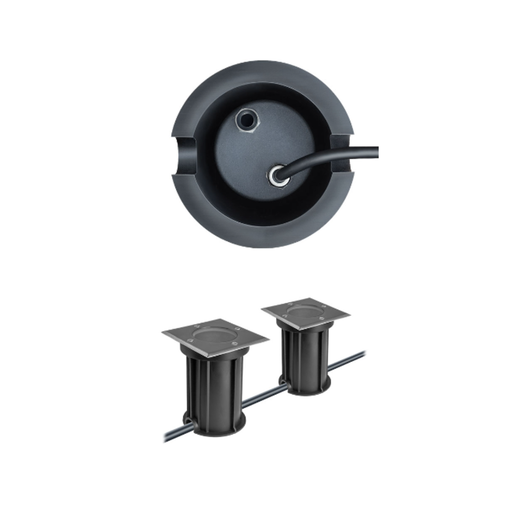 Spectrum LED Bodenspot GU10 - IP67 - Quadratisch Alu - 110mm | Einbaumaß 100mm - 230V Spectrum LED Bodenspot GU10 - IP67 - Quadratisch Alu - 110mm | Einbaumaß 100mm - 230V