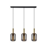 Lucide LED Hanglamp JOANNET zwart - 3x E27 fitting - Fumé Lucide LED Hanglamp JOANNET zwart - 3x E27 fitting - Fumé