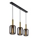 Lucide LED-Beleuchtung LED Hanglamp JOANNET zwart - 3x E27 fitting - Fumé Lucide LED-Beleuchtung LED Hanglamp JOANNET zwart - 3x E27 fitting - Fumé