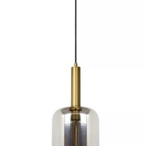 Lucide LED-Beleuchtung LED Hanglamp JOANET mat goud - E27 fitting - Fumé Lucide LED-Beleuchtung LED Hanglamp JOANET mat goud - E27 fitting - Fumé