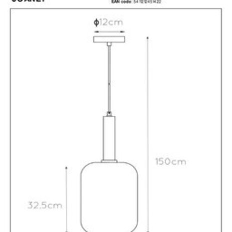 Lucide LED-Beleuchtung LED Hanglamp JOANET mat goud - E27 fitting - Fumé Lucide LED-Beleuchtung LED Hanglamp JOANET mat goud - E27 fitting - Fumé