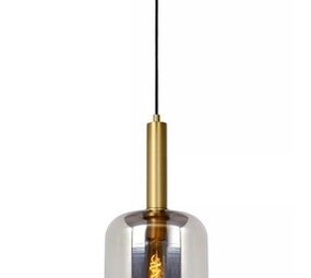 Lucide LED-Beleuchtung LED Hanglamp JOANET mat goud - E27 fitting - Fumé Lucide LED-Beleuchtung LED Hanglamp JOANET mat goud - E27 fitting - Fumé